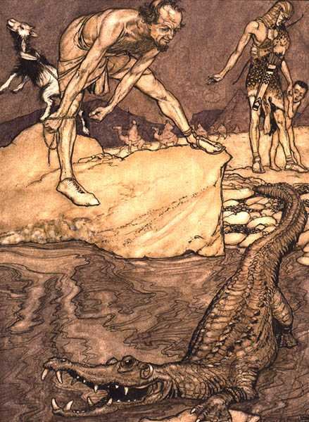 Coccodrillo da Arthur Rackham