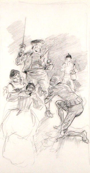 Don Chisciotte si inchina da Arthur Rackham