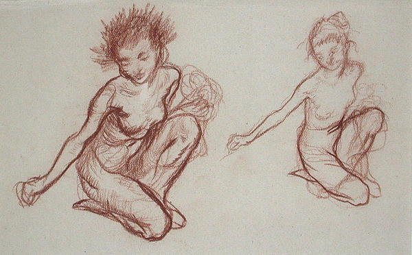 Demone inginocchiato da Arthur Rackham