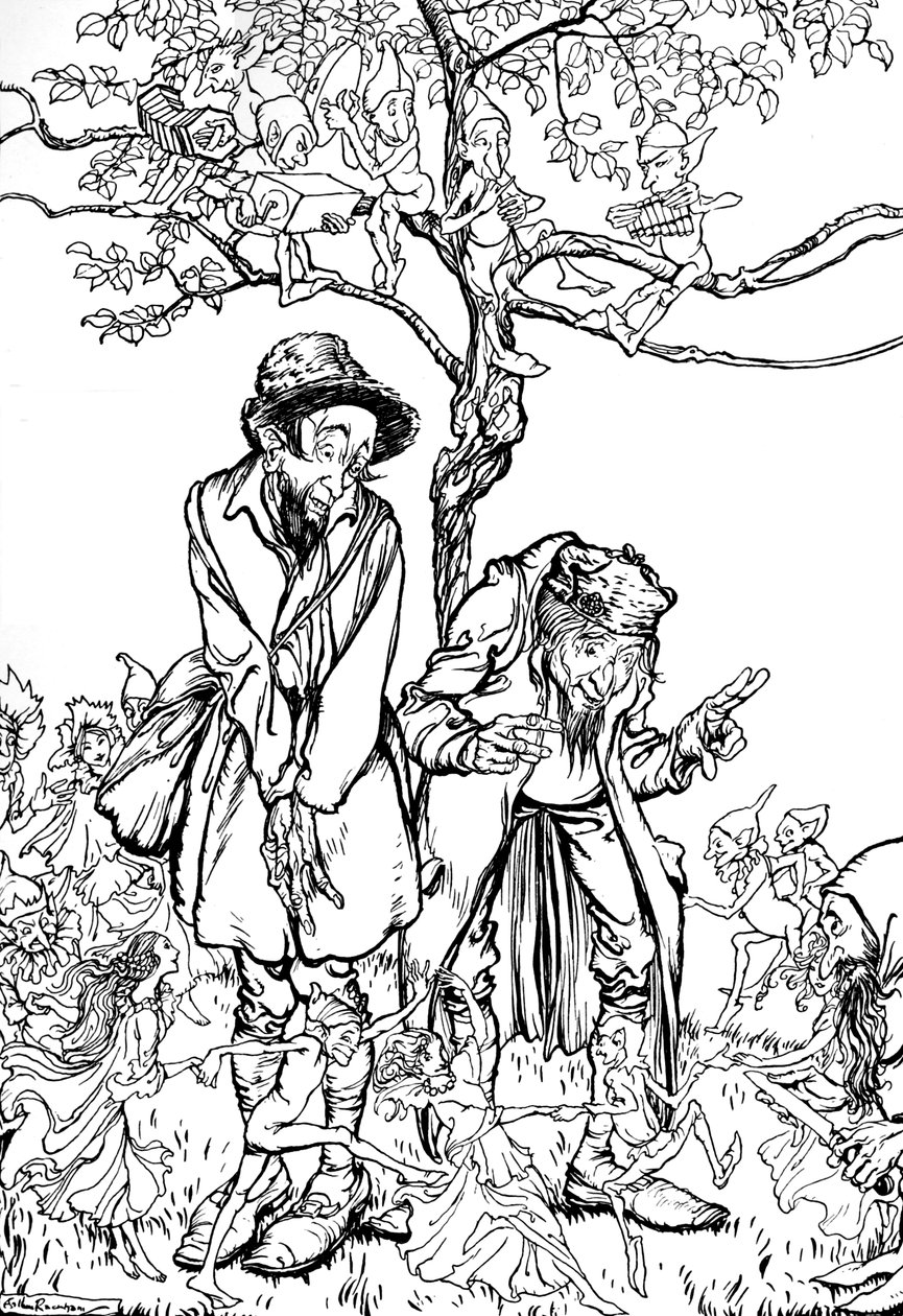 Fratellino e sorellina, 1917, 1923 da Arthur Rackham