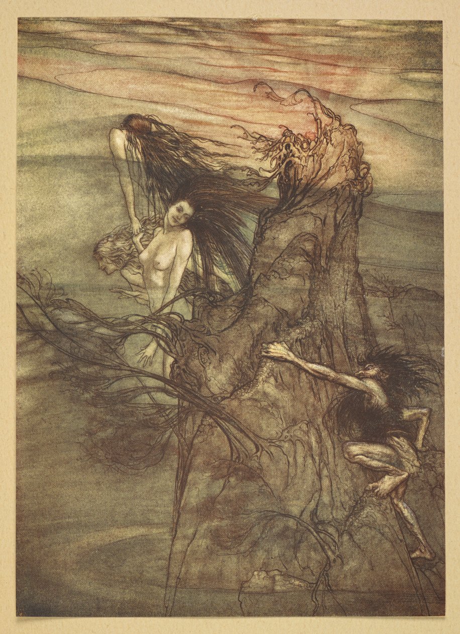 La fanciulla del Reno da Arthur Rackham