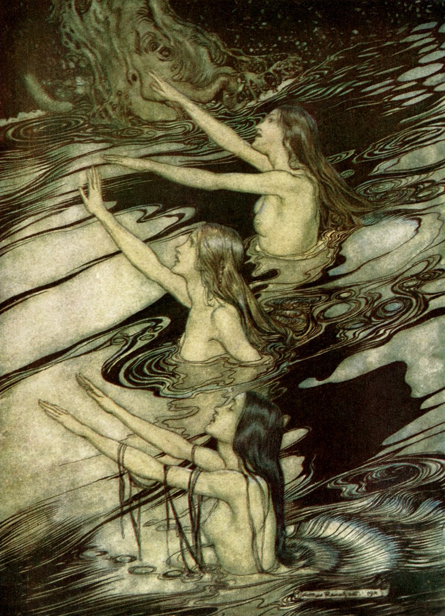 Il crepuscolo degli dei da Arthur Rackham