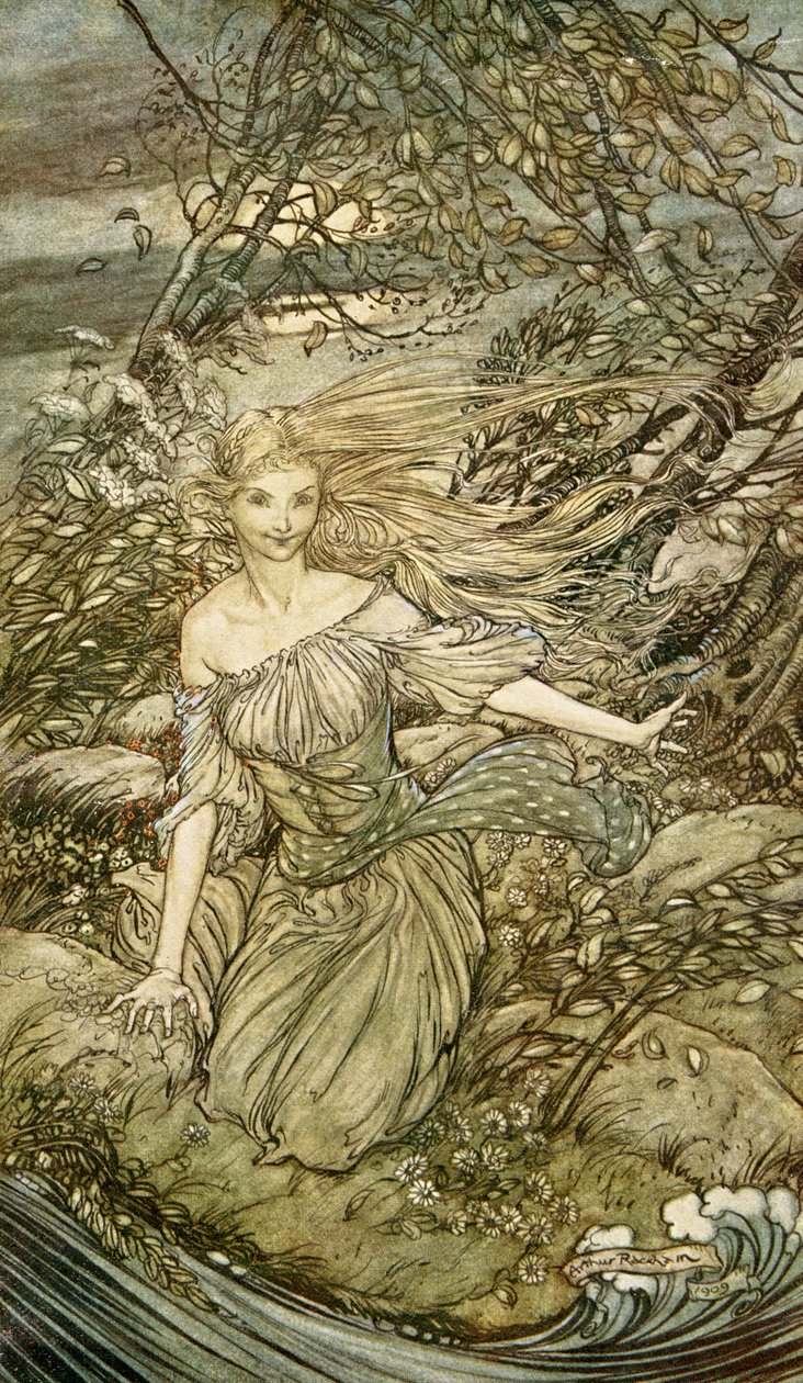 Undine di Friedrich de la Motte Fouqué da Arthur Rackham