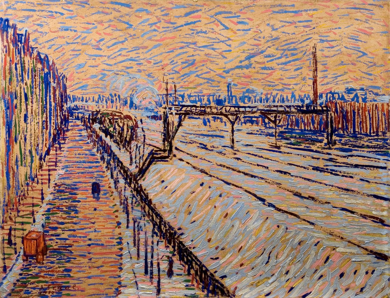 La ferrovia, 1910 da Arthur Segal