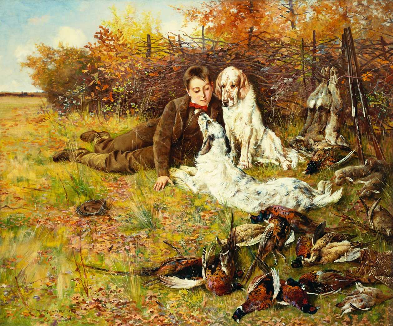 La fine della giornata di caccia da Arthur Wardle