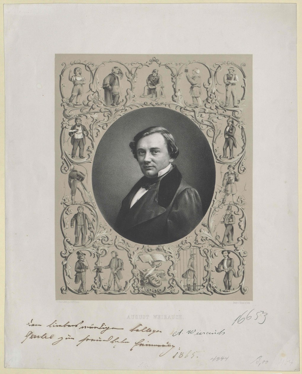 August Weihrauch (stampa) da Artist Unknown