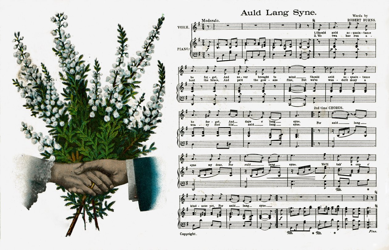 Auld Lang Syne" (stampa) da Artist Unknown