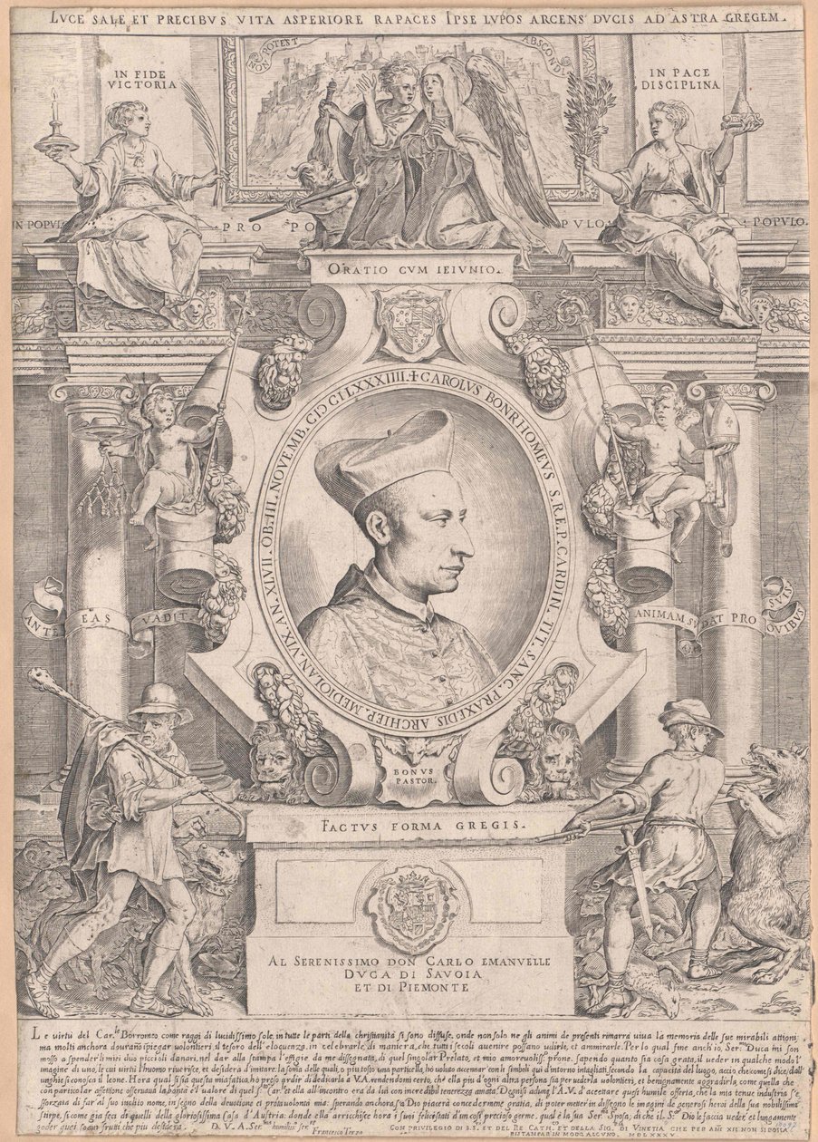 Carlo Borromeo (print) da Artist Unknown