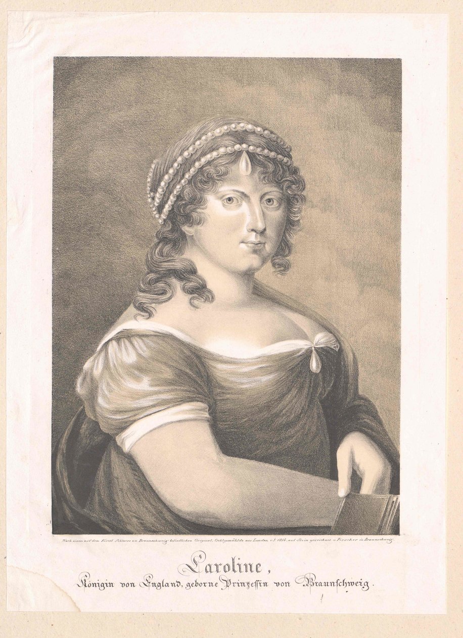 Carolina Amalia di Brunswick-Wolfenbuettel, da Artist Unknown