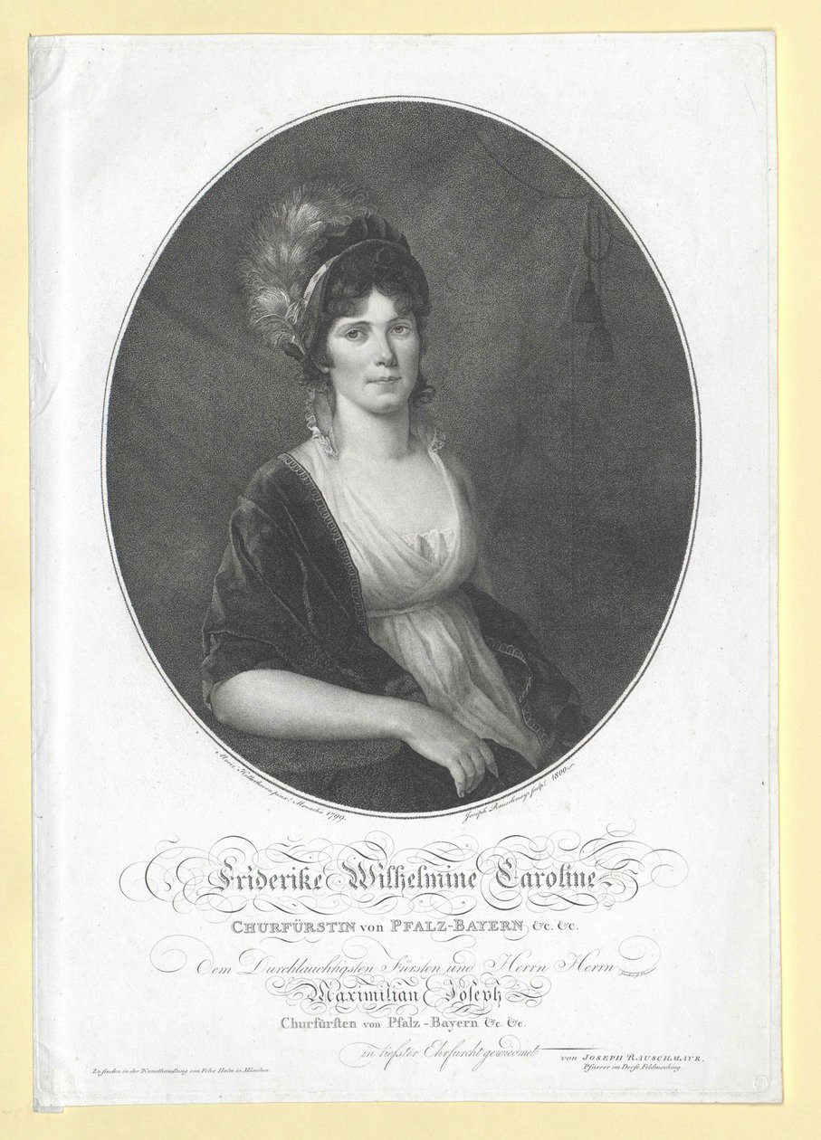 Caroline von Baden da Artist Unknown