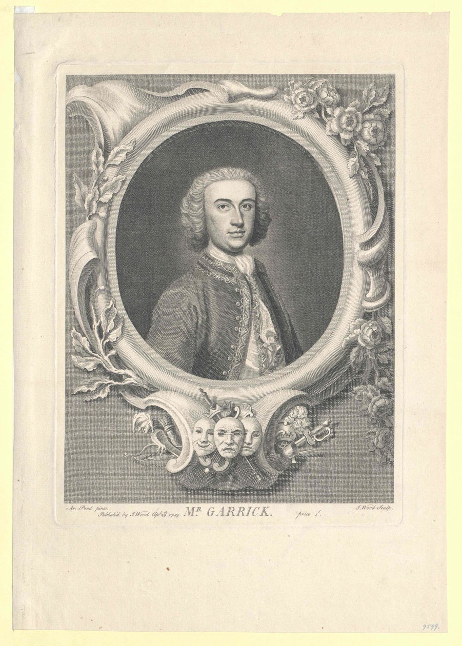 David Garrick da Artist Unknown