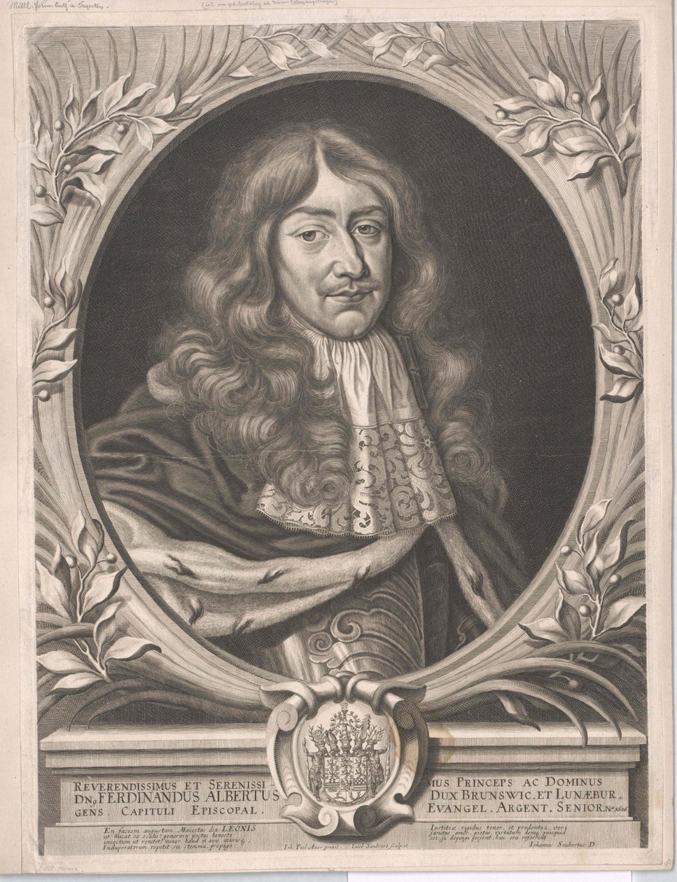 Duca di Brunswick-Wolfenbüttel Ferdinando Alberto II da Artist Unknown