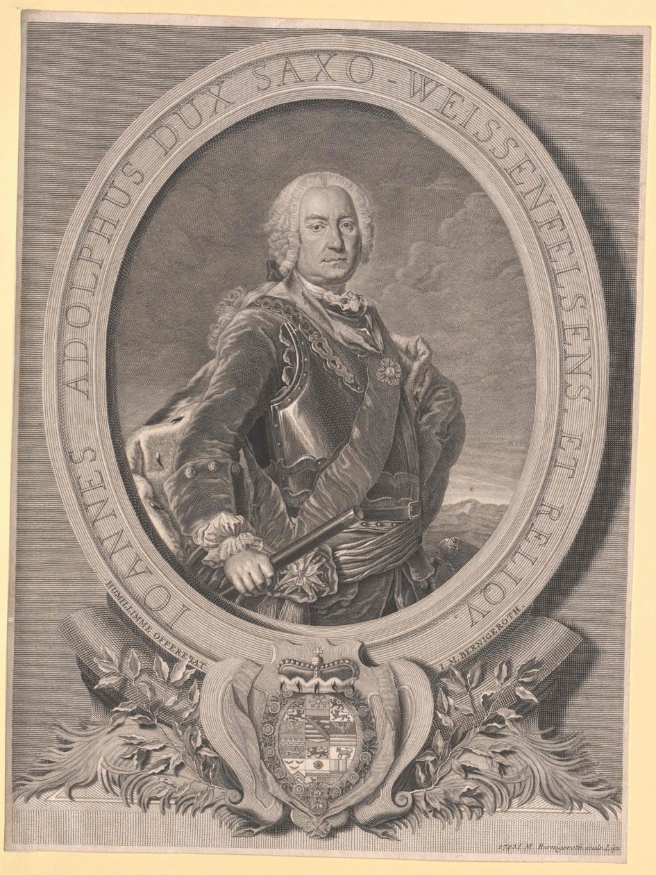 Duca di Saxe-Weissenfels Johann Adolf II da Artist Unknown