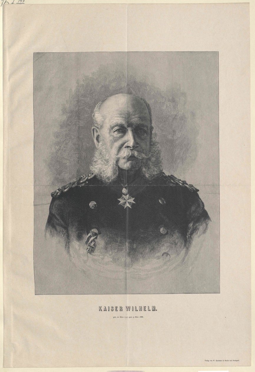 Imperatore Guglielmo I da Artist Unknown