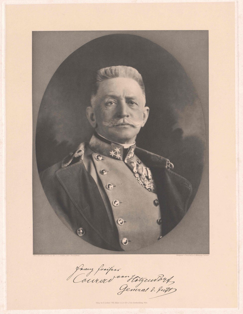 Franz conte Conrad von Hoetzendorf da Artist Unknown