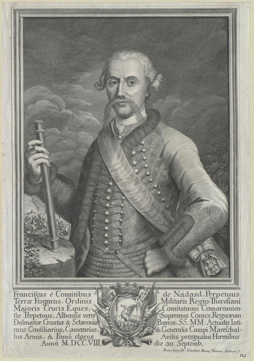 Franz conte Nadasdy-Nadasd-Fogaras da Artist Unknown