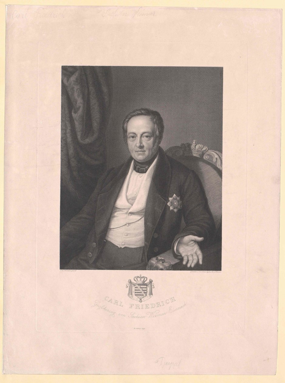 Granduca di Saxe-Weimar Eisenach Karl Frederick da Artist Unknown