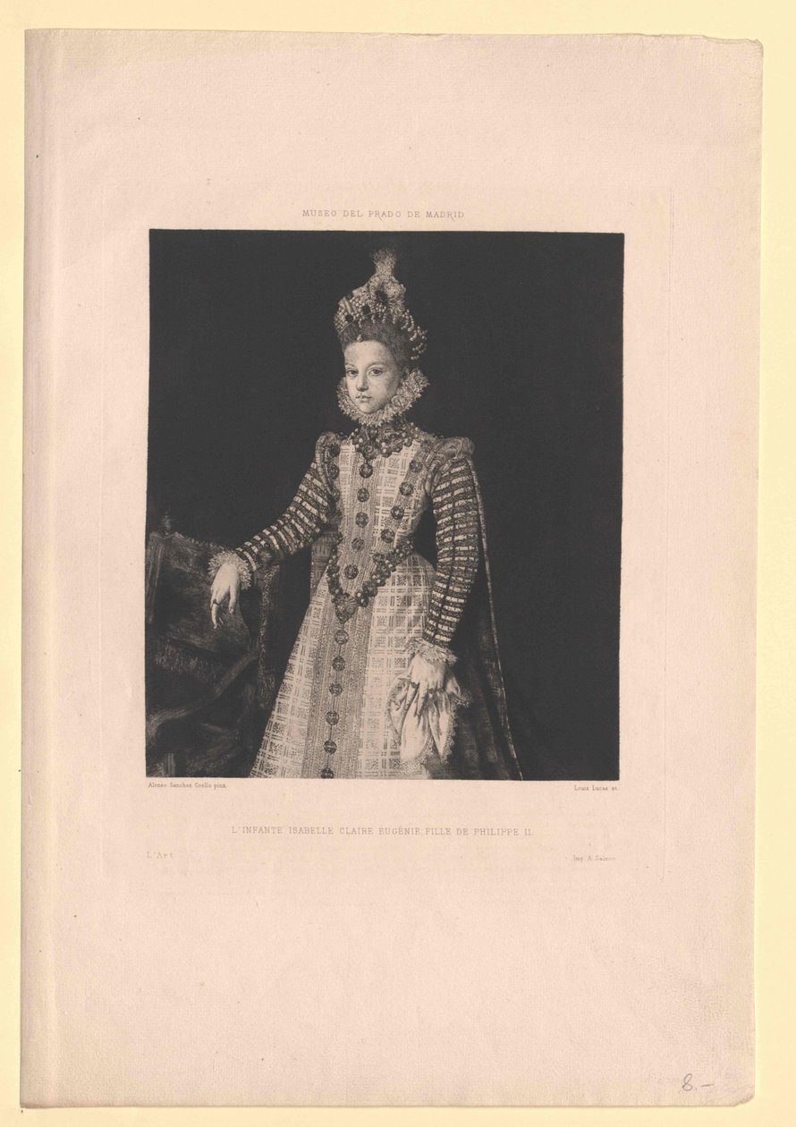Infanta di Spagna Isabella Chiara Eugenia da Artist Unknown