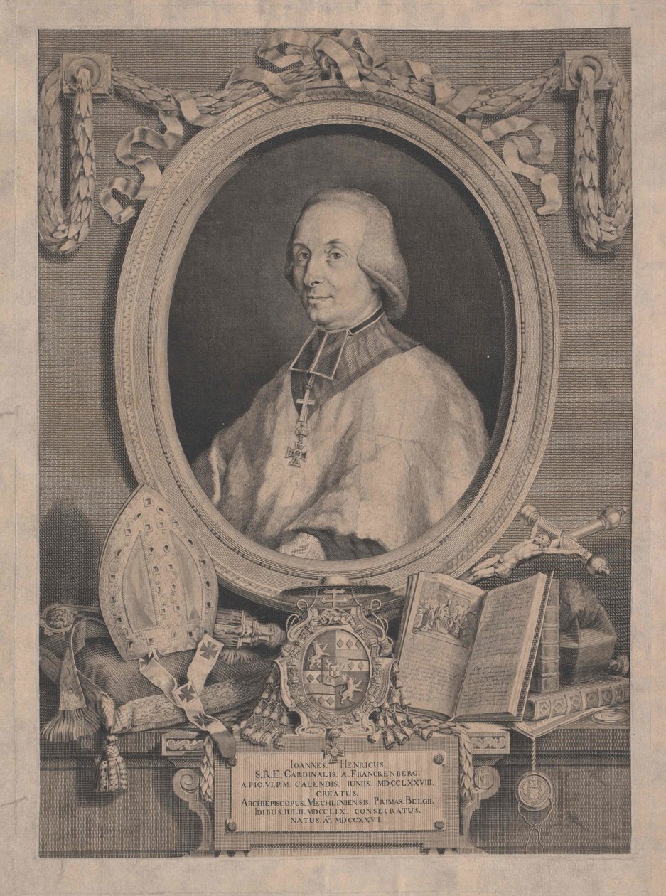 Johann Henry conte Frankenberg da Artist Unknown