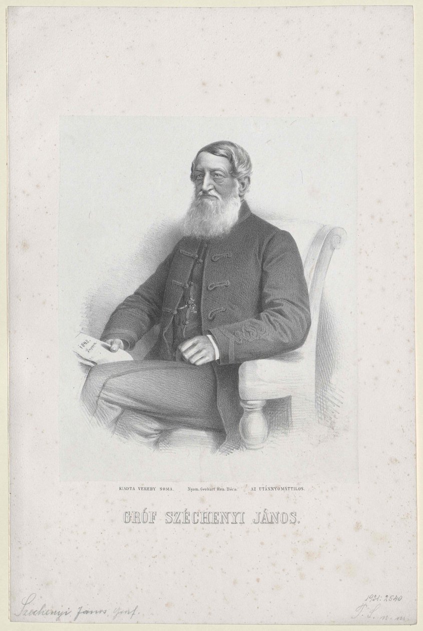 Johann Nepomuk conte di Szechenyi di Sarvar-Felsoevidek da Artist Unknown