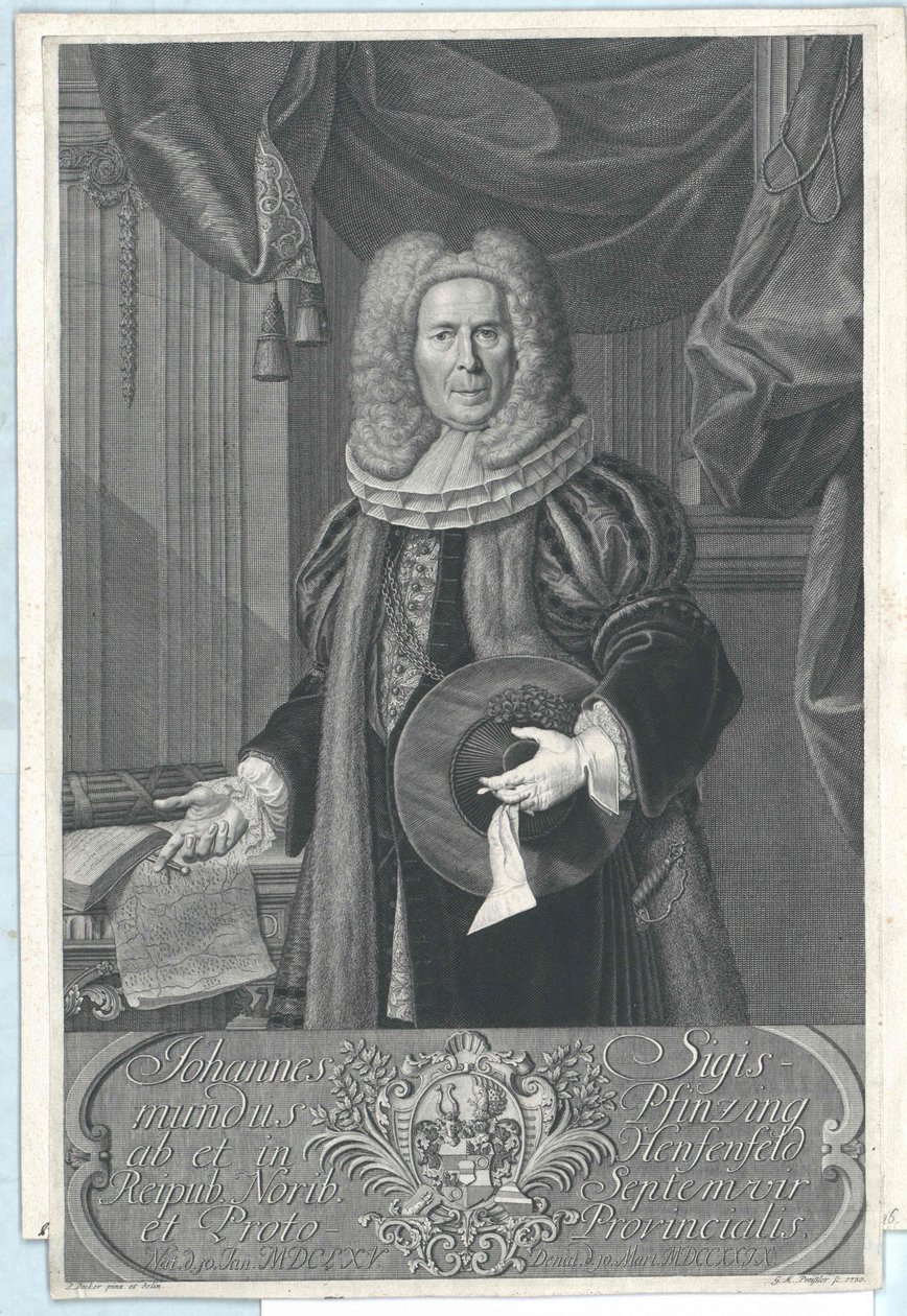 Johann Sigismund Pfinzing di Henfenfeld da Artist Unknown