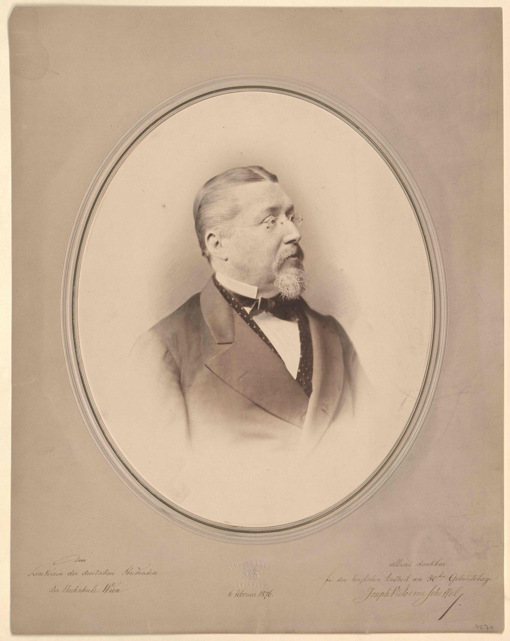 Joseph Viktor von Scheffel da Artist Unknown