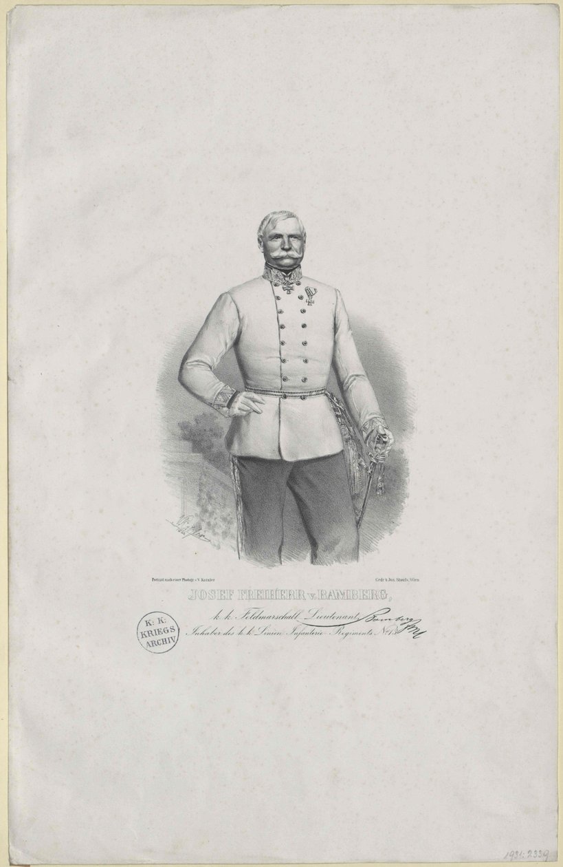 Giuseppe barone di Bamberga da Artist Unknown