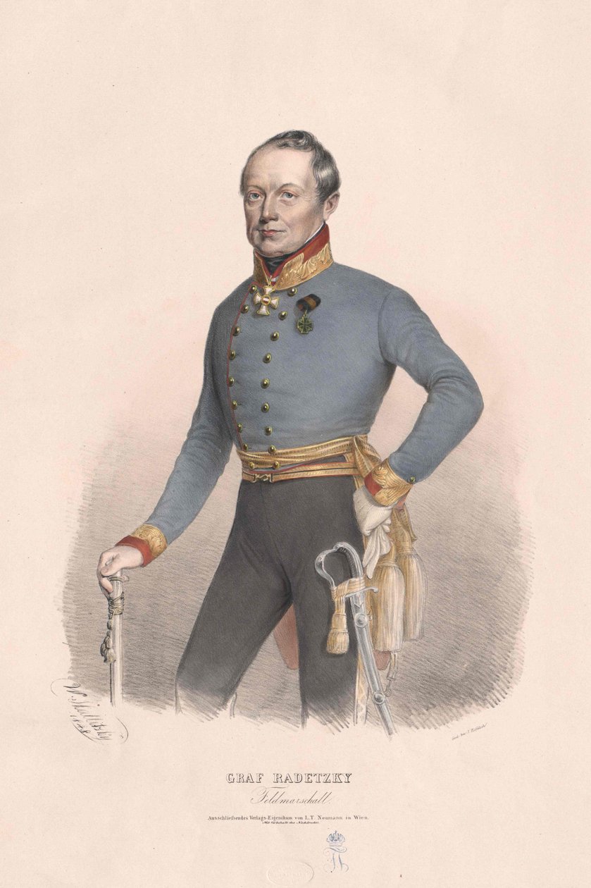 Giuseppe conte Radetzky di Radetz da Artist Unknown
