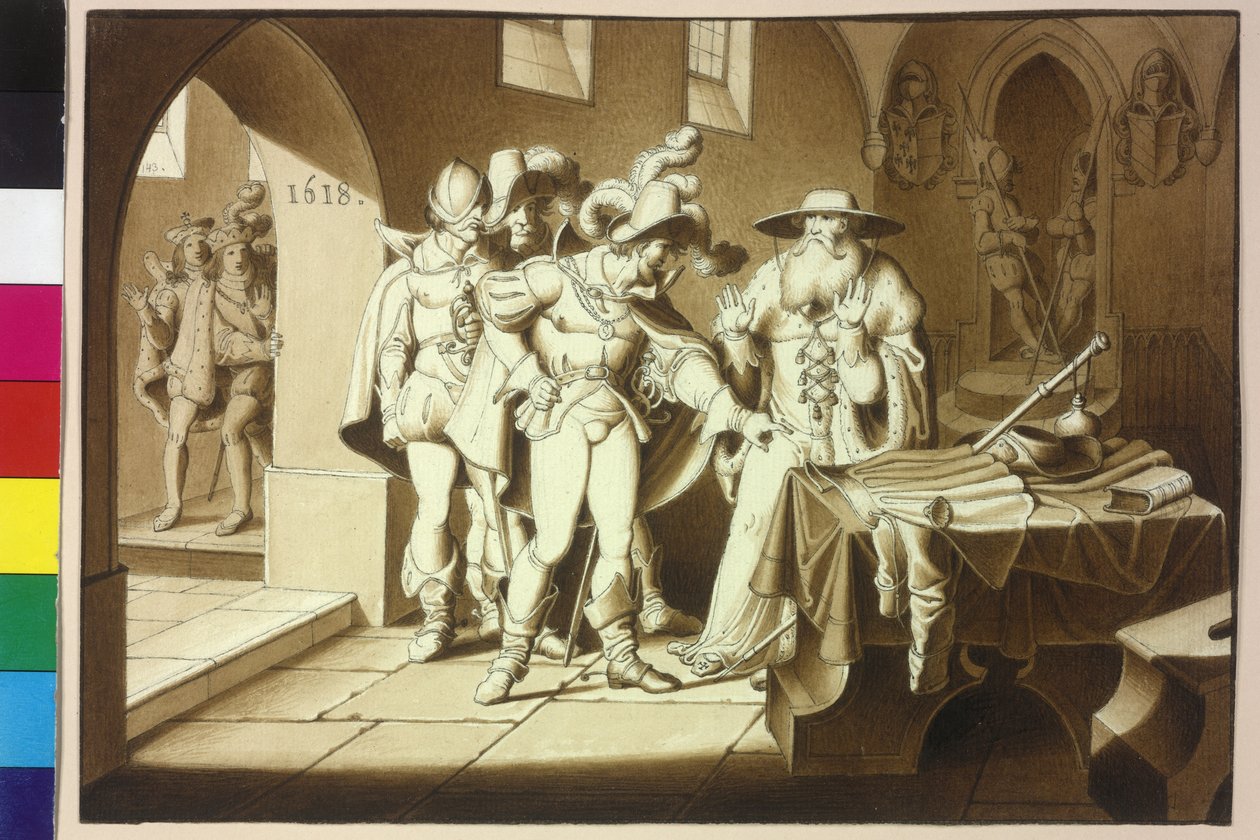 Re Ferdinando II e Arciduca Massimiliano da Artist Unknown