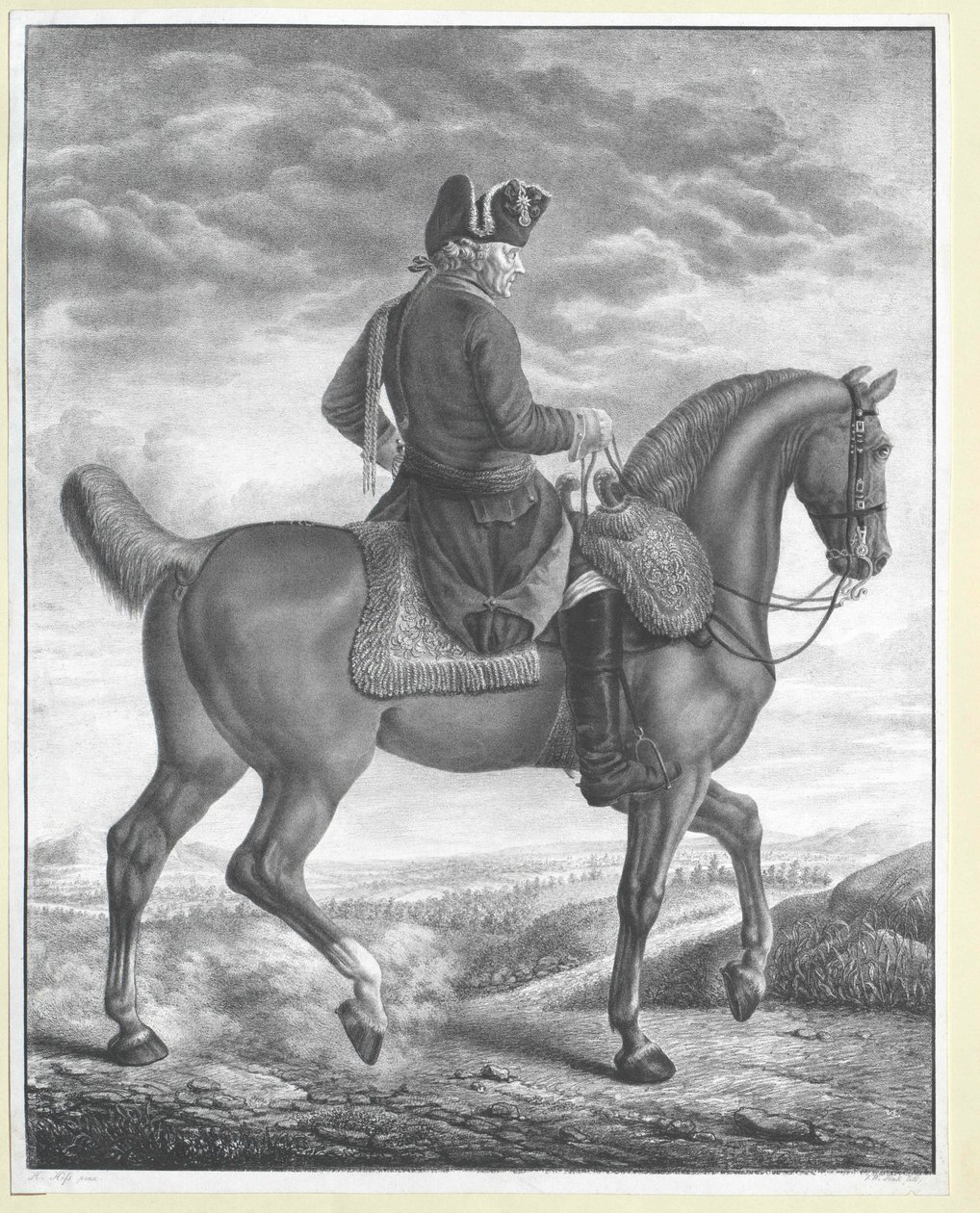 Re di Prussia Federico II da Artist Unknown