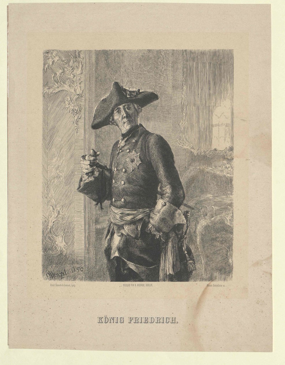 Re di Prussia Federico II da Artist Unknown