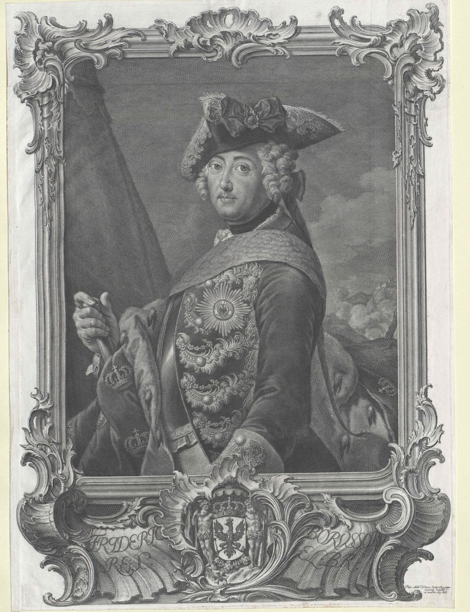 Re di Prussia Federico II da Artist Unknown