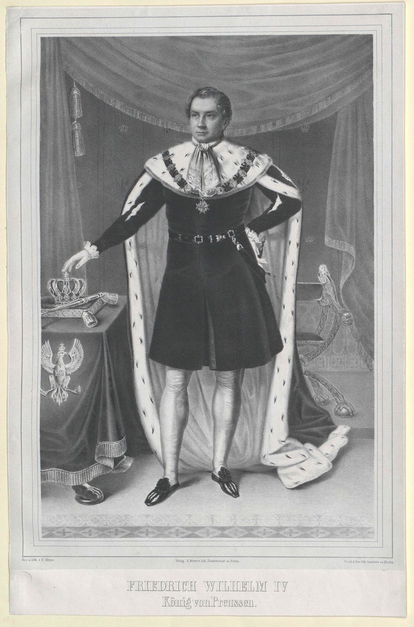 Re di Prussia Federico Guglielmo IV da Artist Unknown