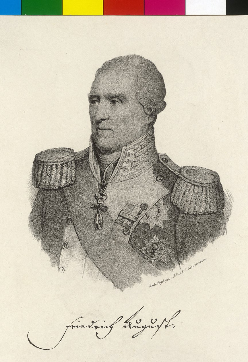 Re di Sassonia Federico Augusto I da Artist Unknown
