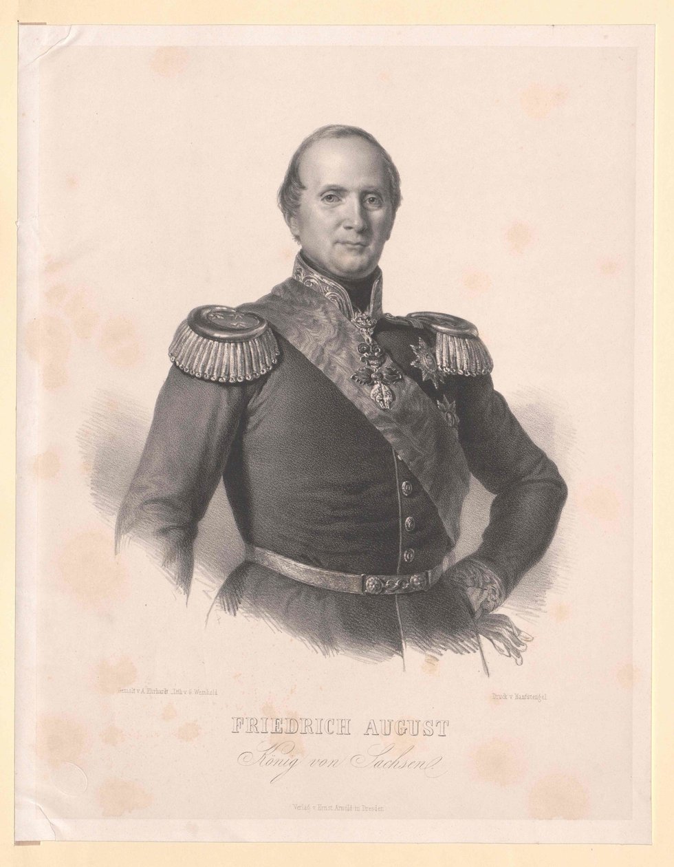 Re di Sassonia Federico Augusto II da Artist Unknown