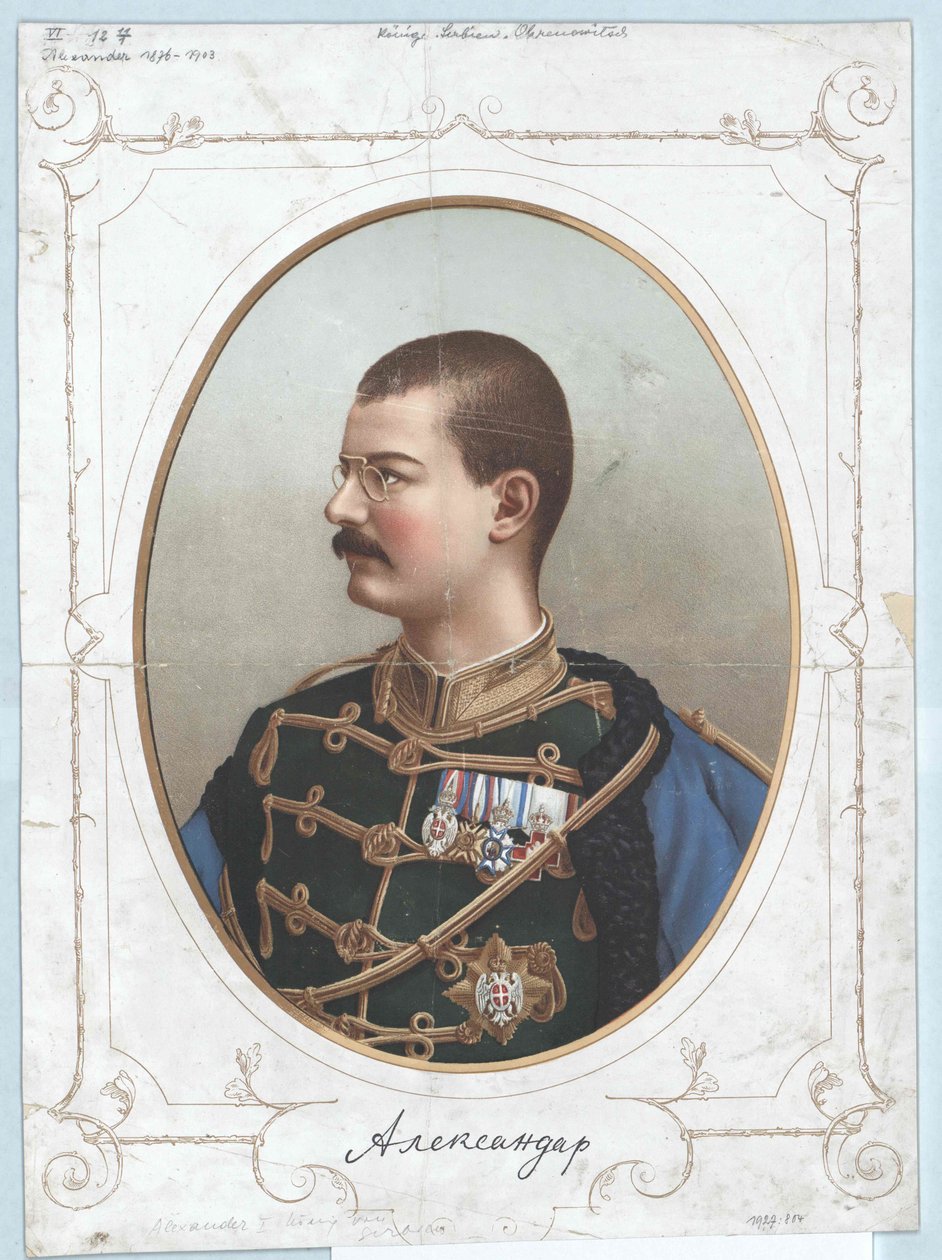 Re di Serbia Alessandro I da Artist Unknown