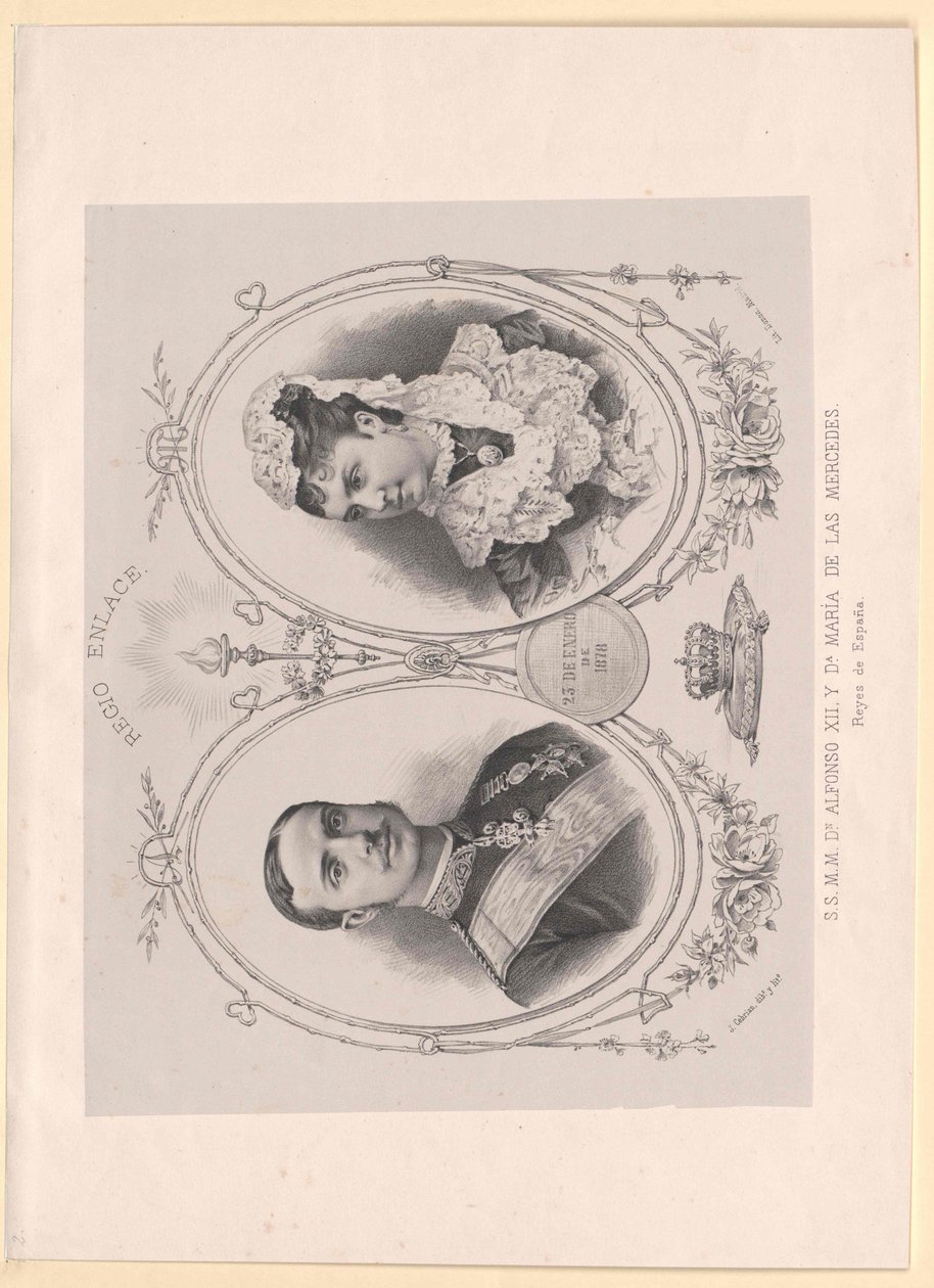 Re di Spagna Alfonso XII da Artist Unknown