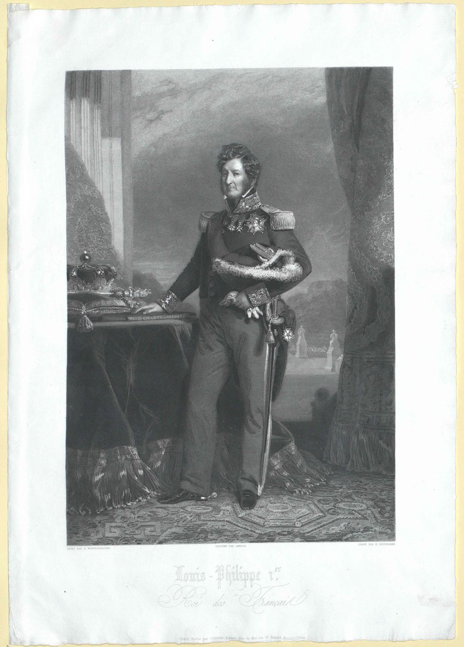 Re dei francesi Luigi Filippo da Artist Unknown