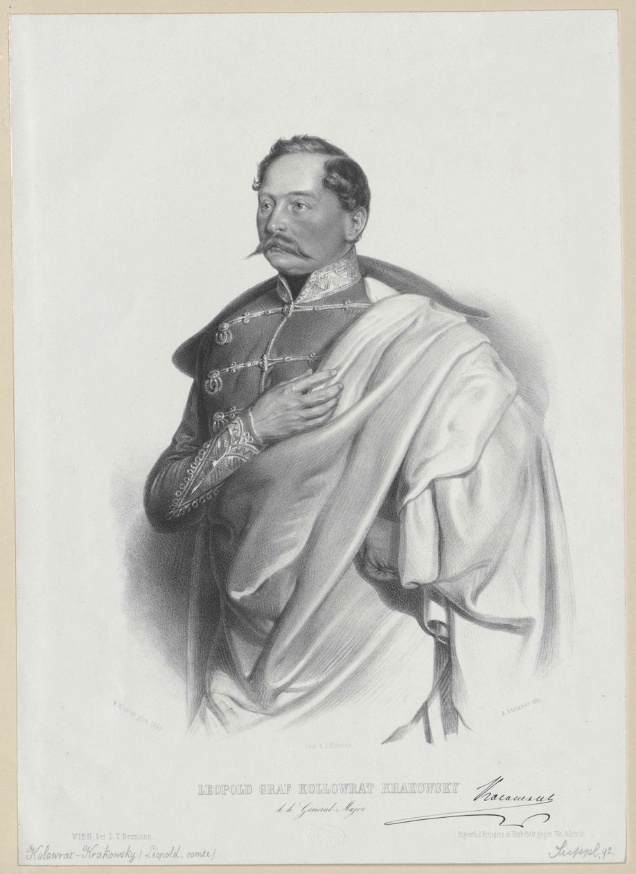 Leopoldo conte Kolovrat Cracovia da Artist Unknown
