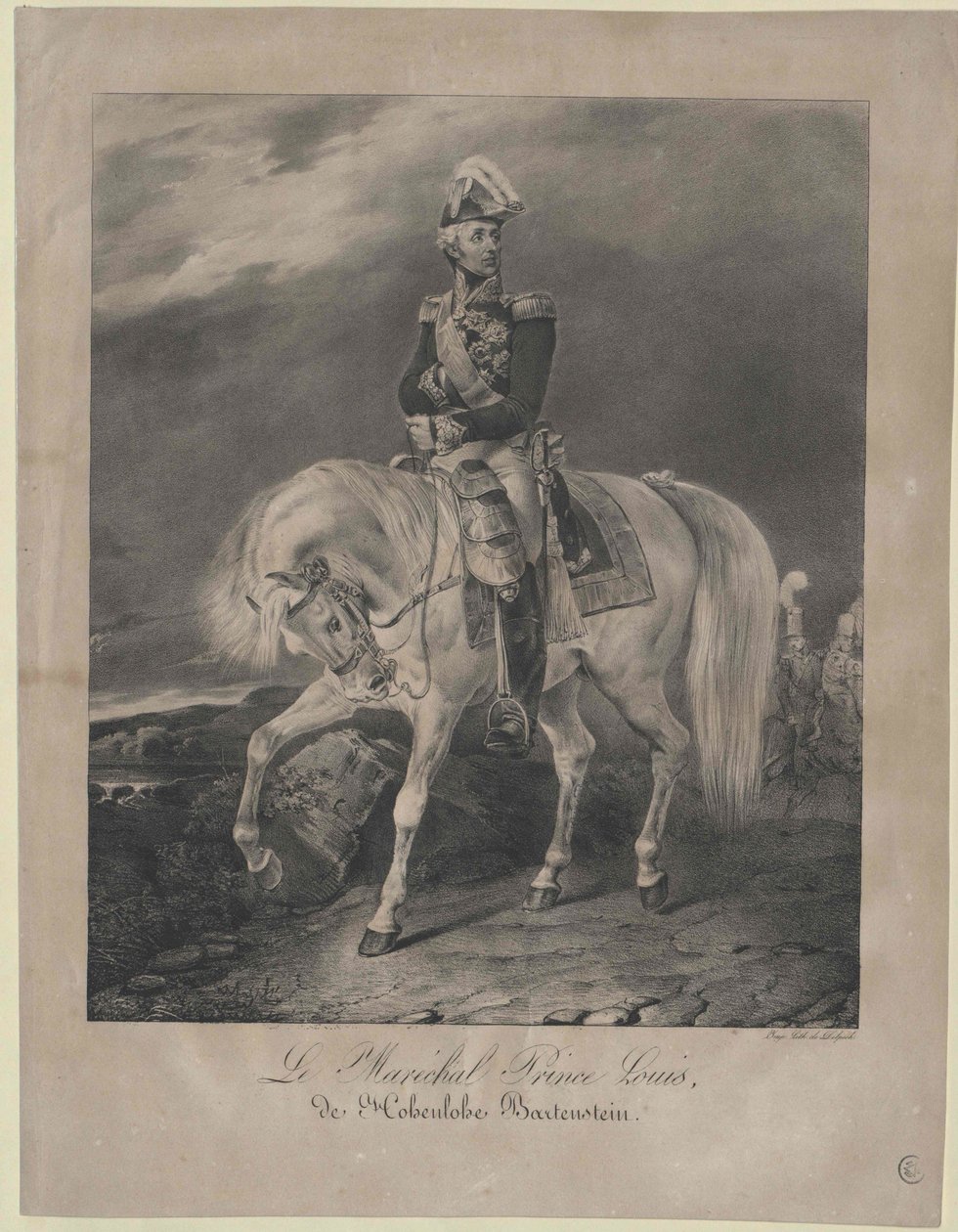 Luigi principe Hohenlohe-Bartenstein da Artist Unknown