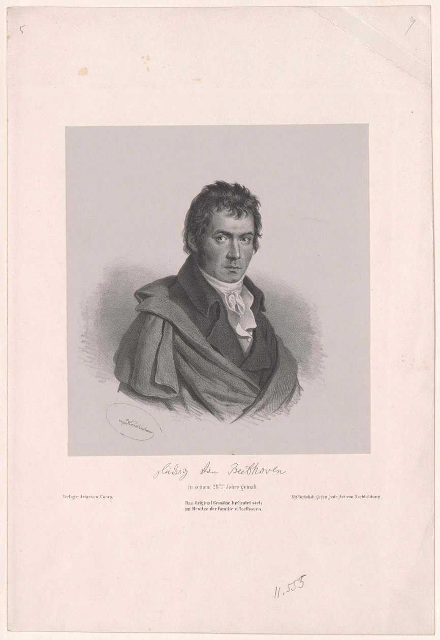 Ludwig van Beethoven da Artist Unknown