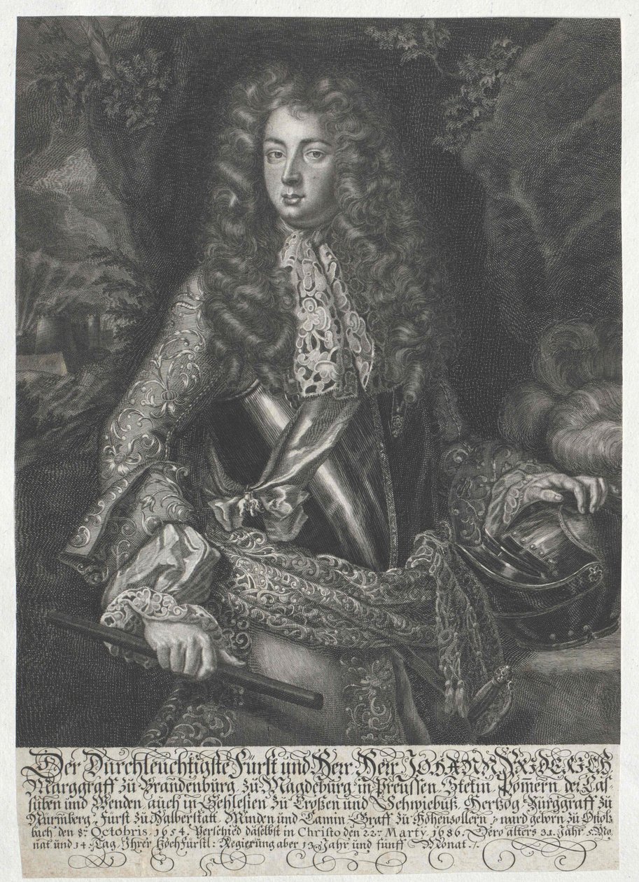 Margravio di Brandeburgo-Ansbach Johann Frederick da Artist Unknown