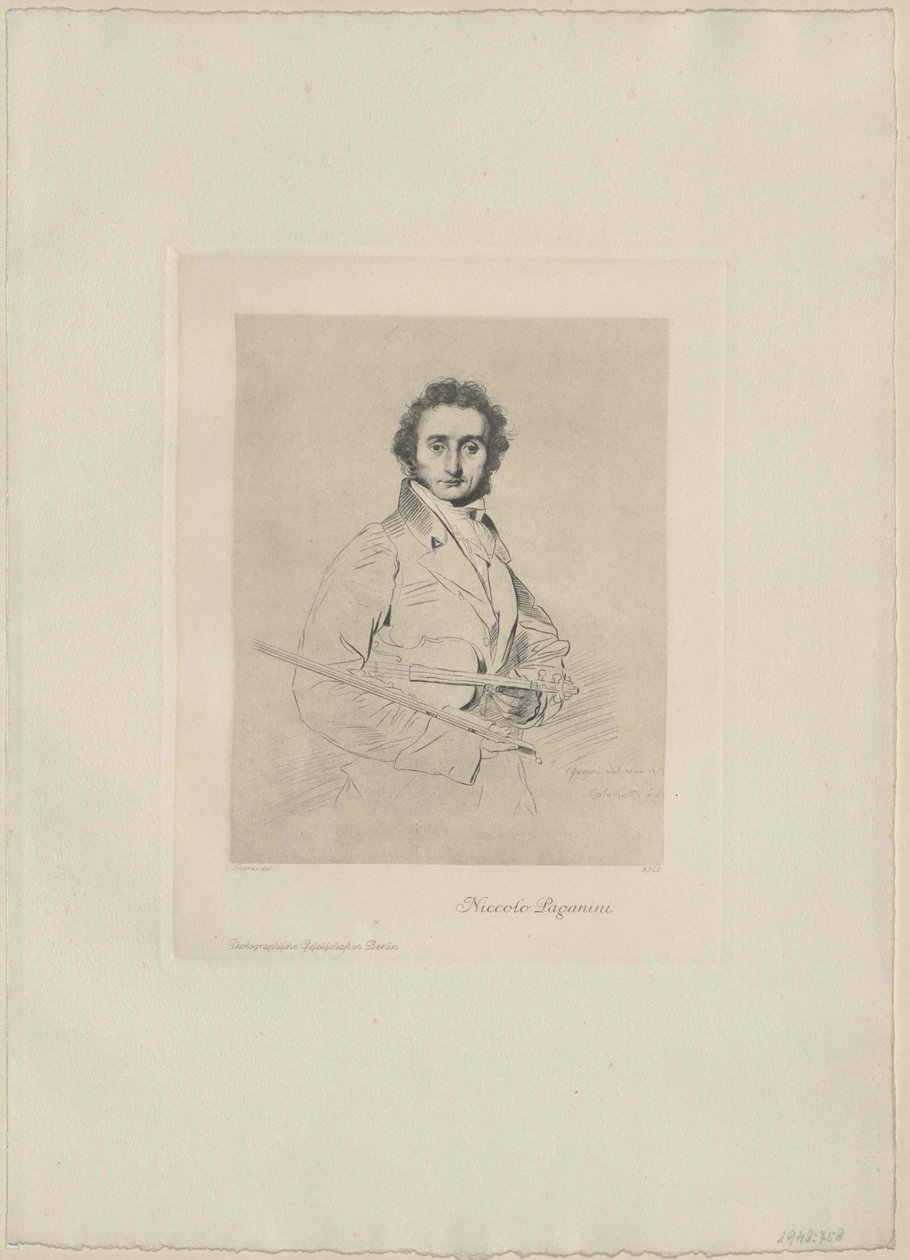 Niccolo Paganini da Artist Unknown