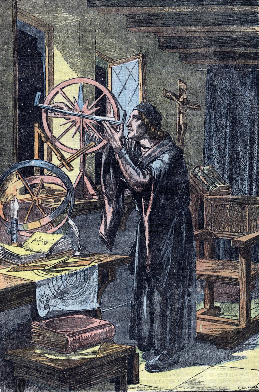 Nicolas Copernico (incisione) da Artist Unknown