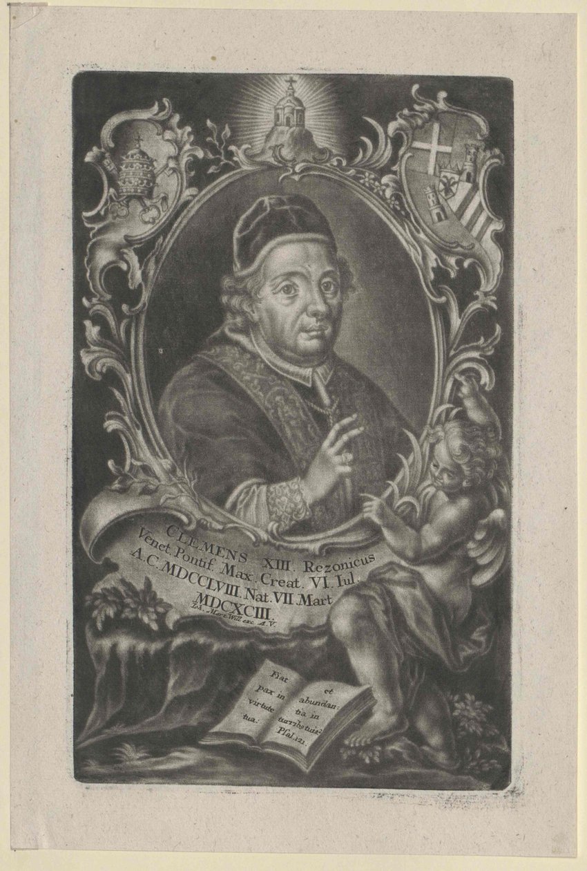 Papa Clemente XIII da Artist Unknown