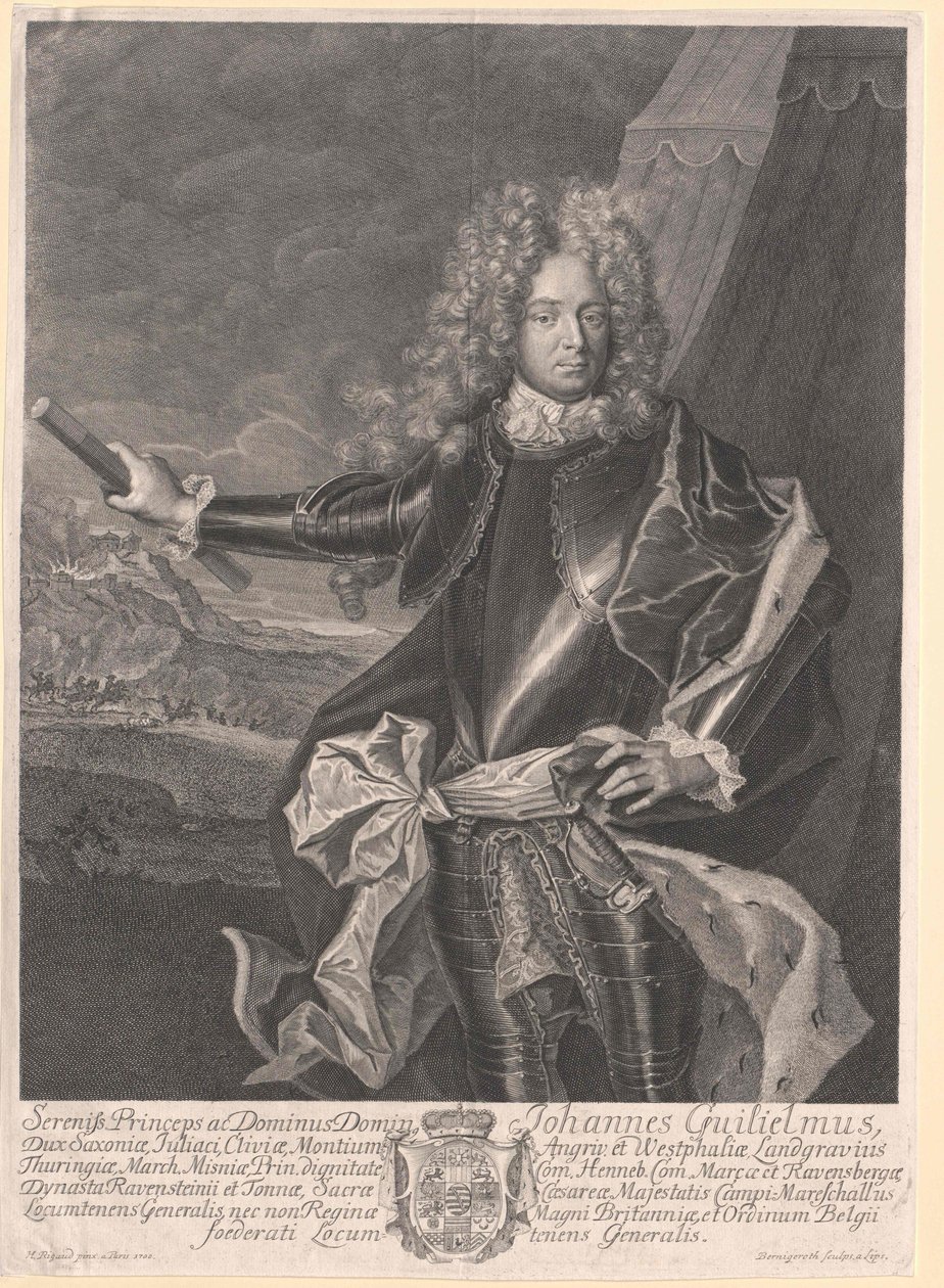 Principe di Saxe-Gotha Johann Wilhelm da Artist Unknown