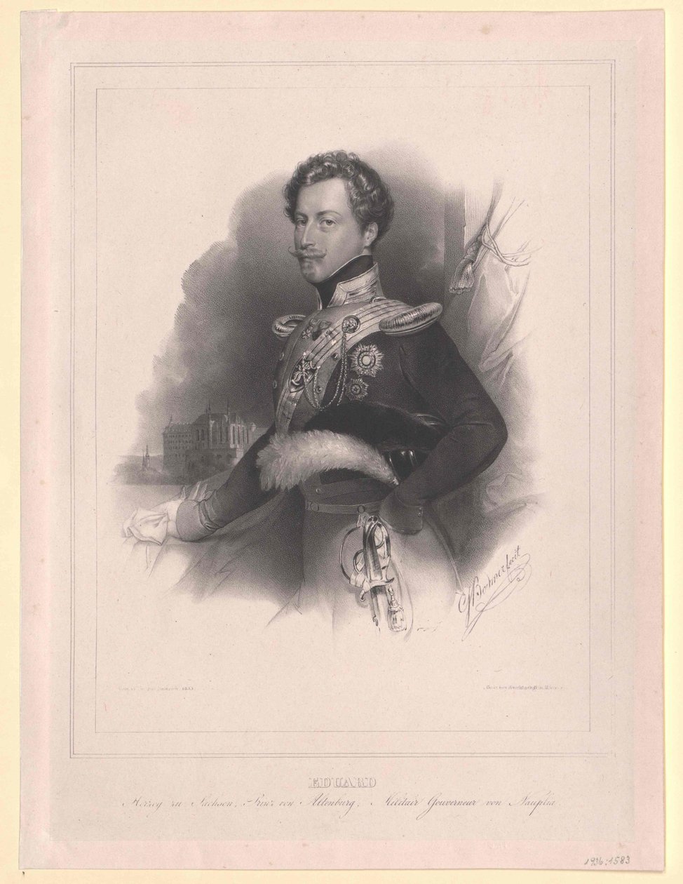 Principe di Saxe Altenburg Eduard da Artist Unknown