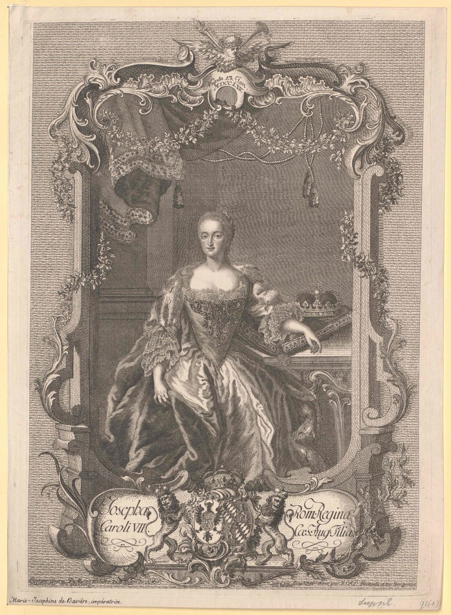 Principessa di Baviera Maria Josefa da Artist Unknown