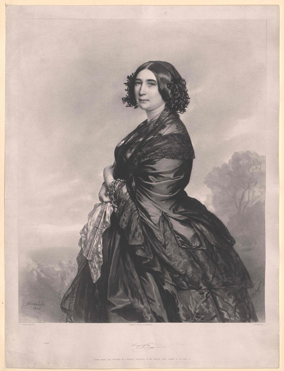Principessa di Saxe-Weimar Eisenach Augusta da Artist Unknown