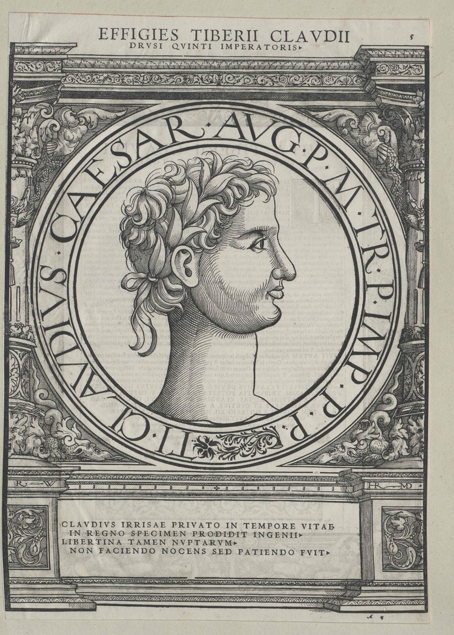 Imperatore romano Claudio da Artist Unknown